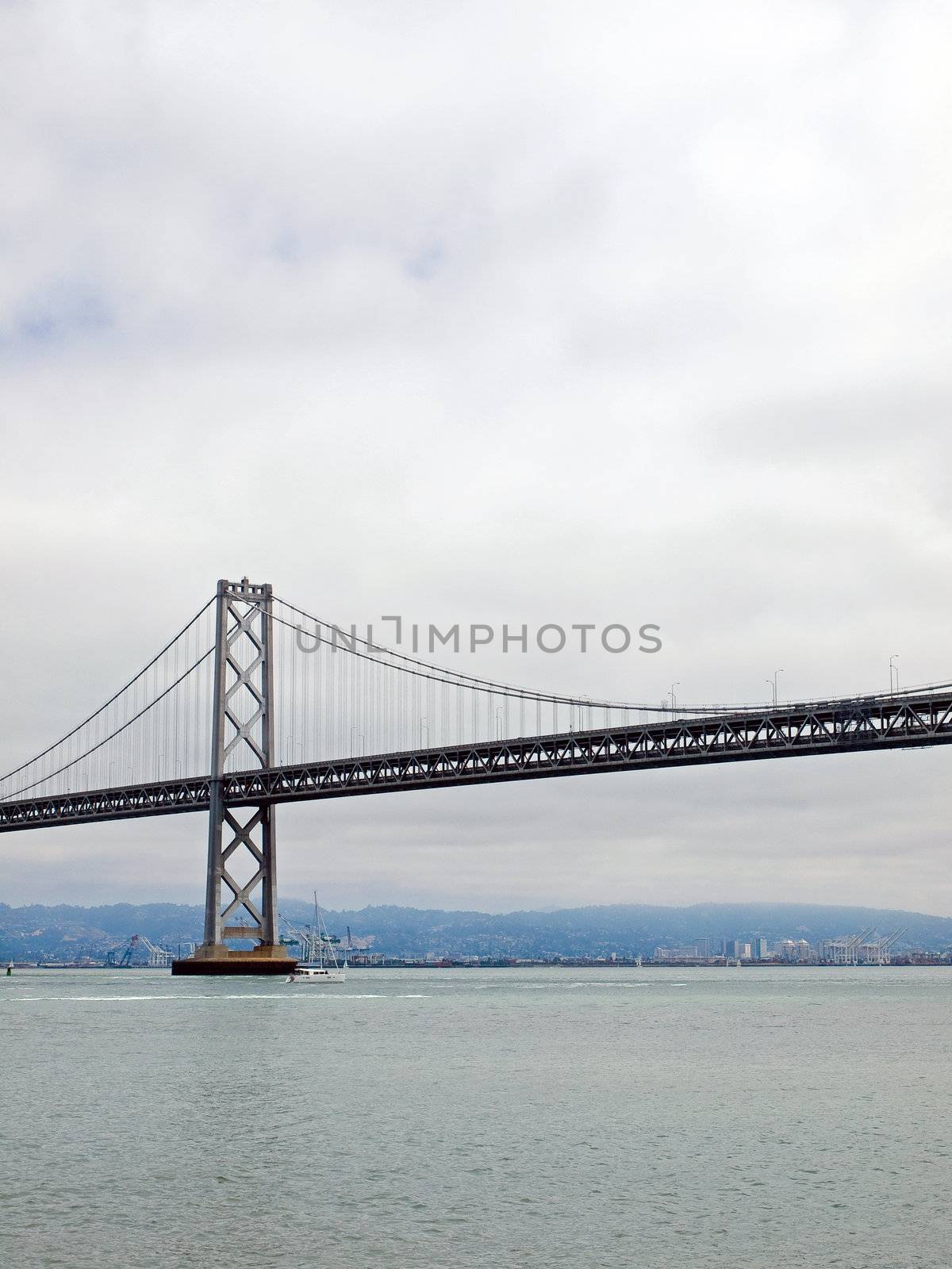 San Francisco Bay Bridge on a Cloudy Day