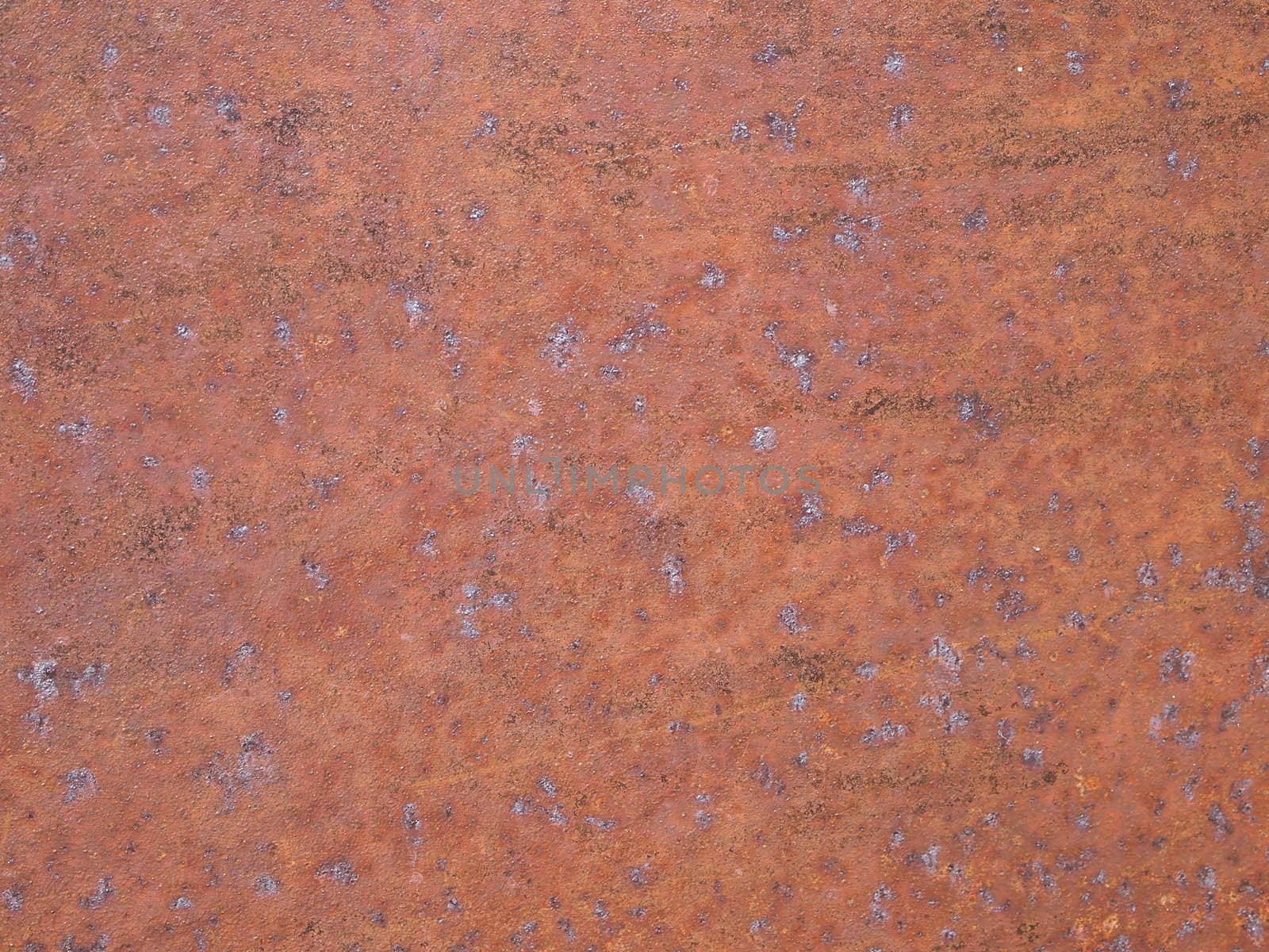 rusty, flat steel surface
