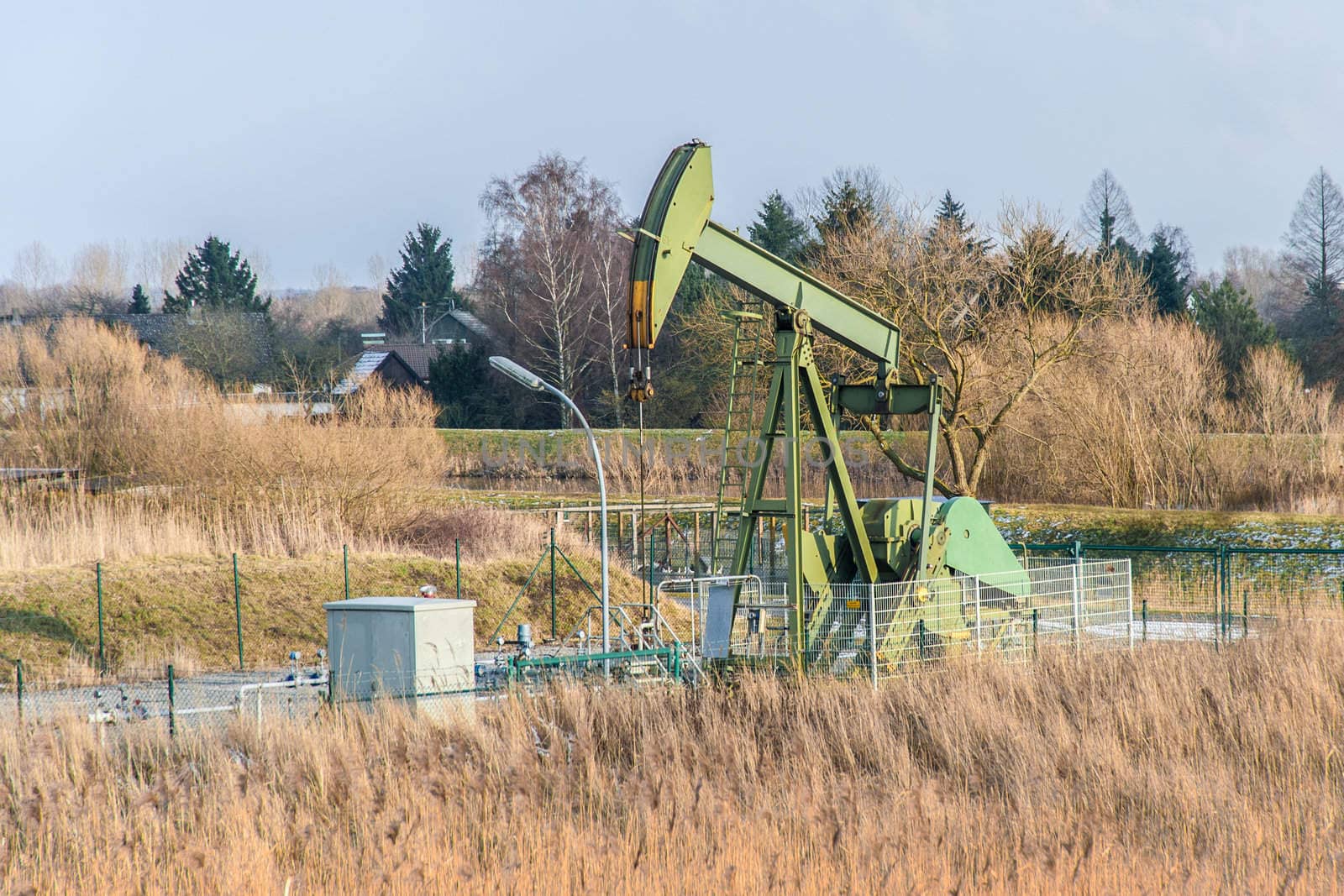 Crude oil pumping in Germany (Reitbrook)