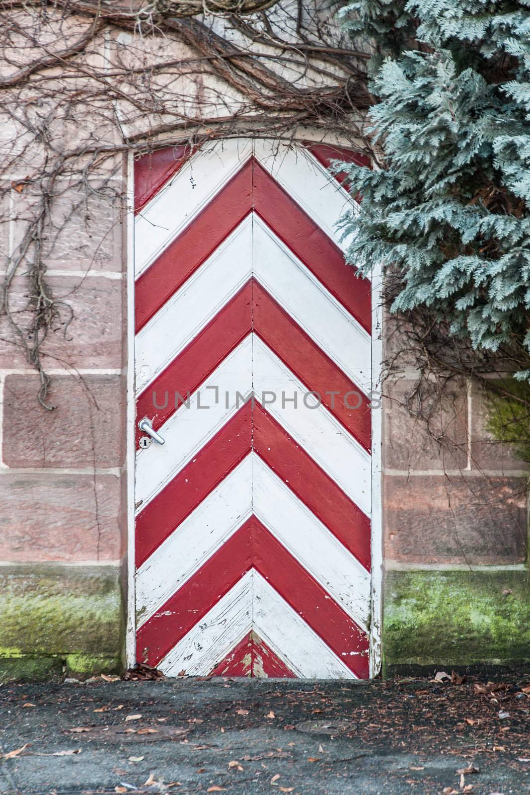Door in the old wall in Herzogenaurach