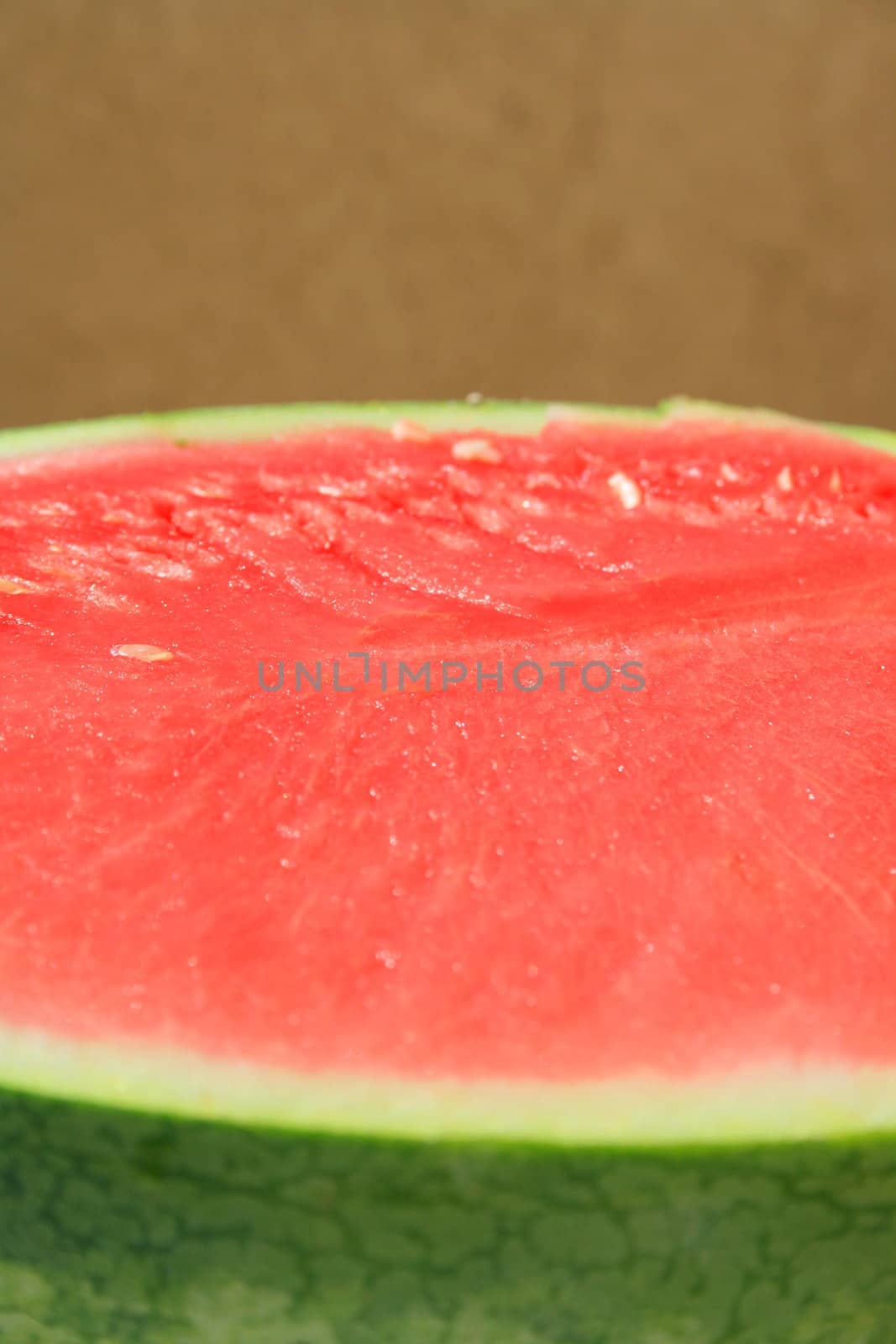 Close up of a big watermelon.
