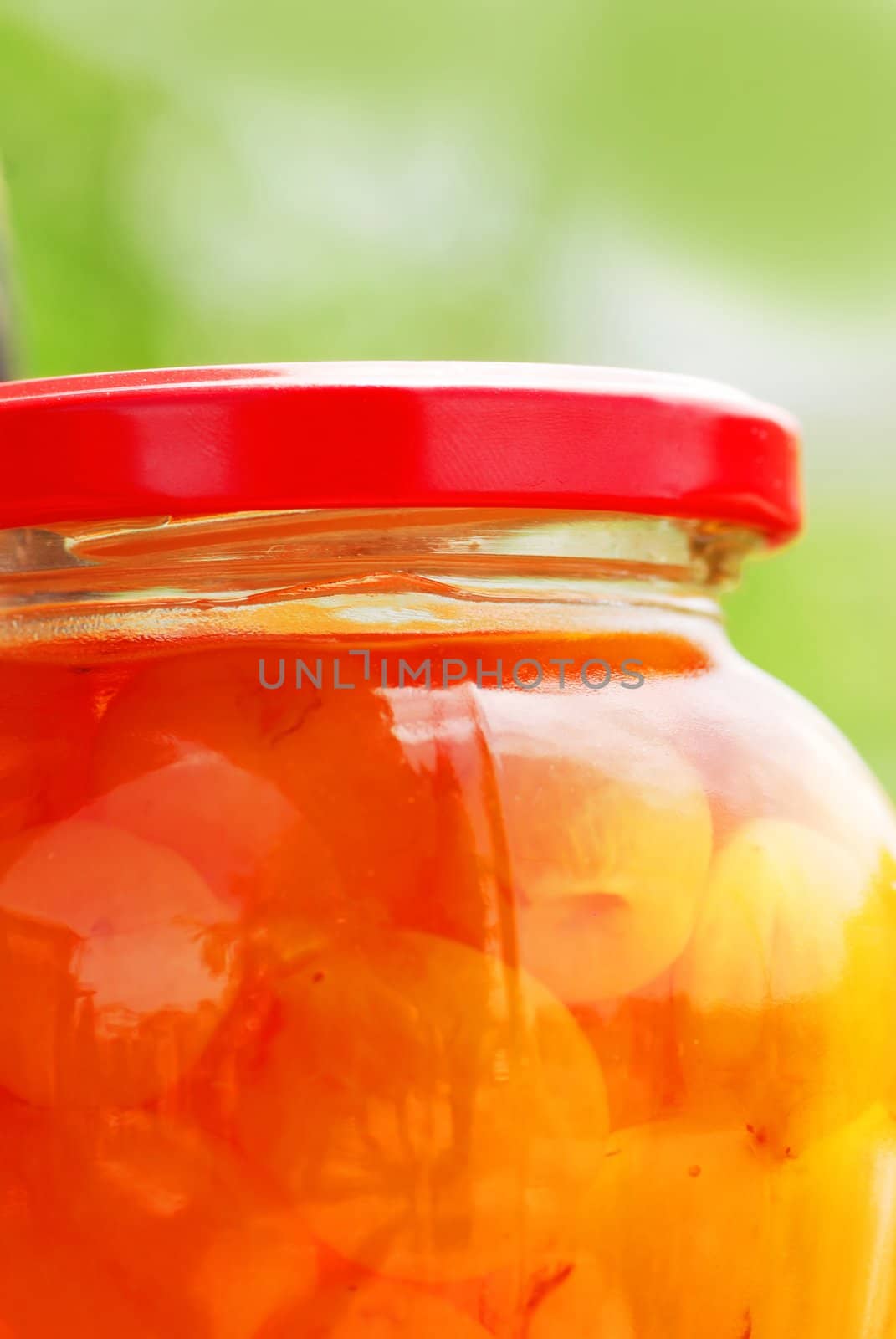 Jar with jam by simply