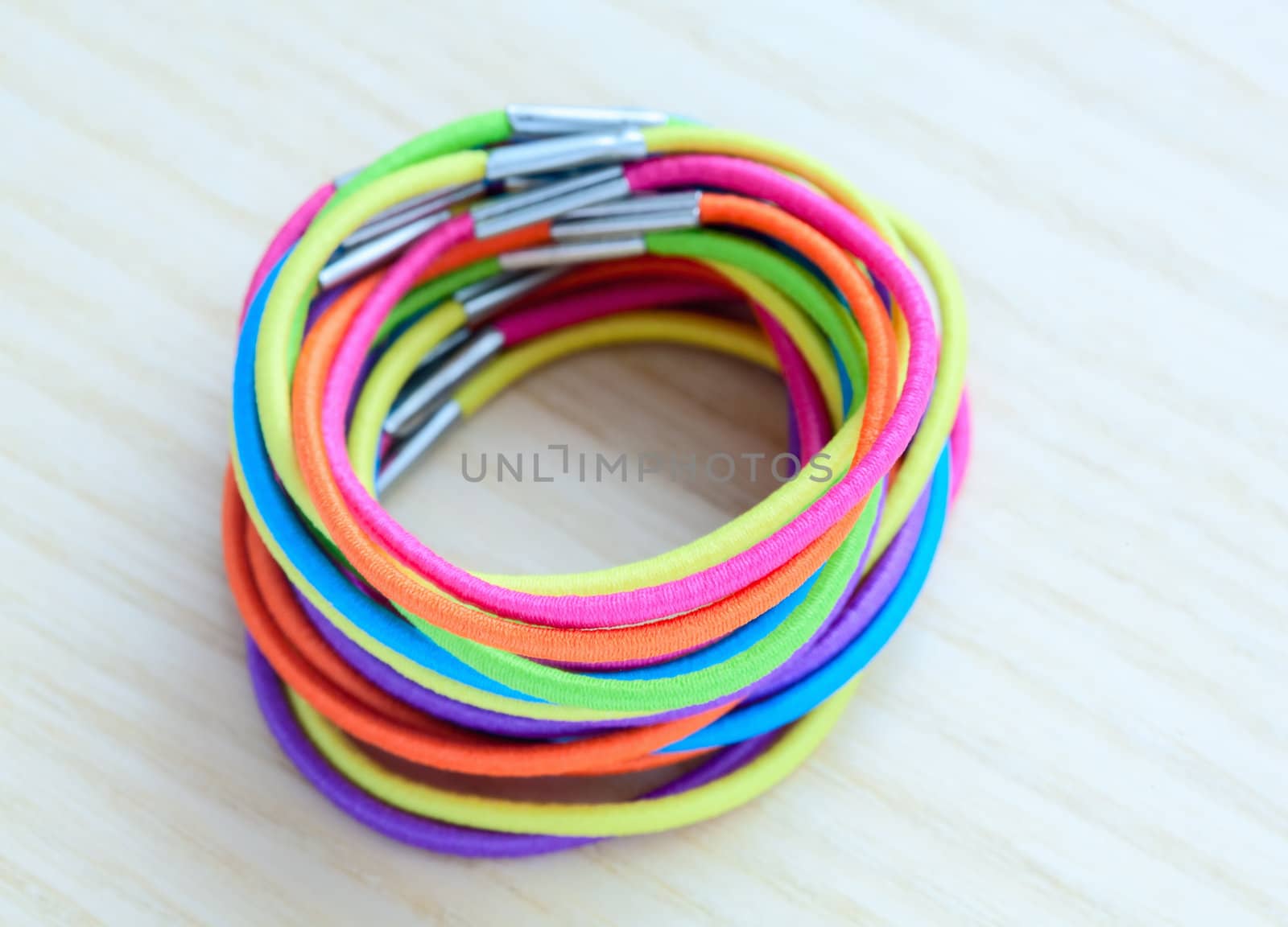 Colored rubber bands