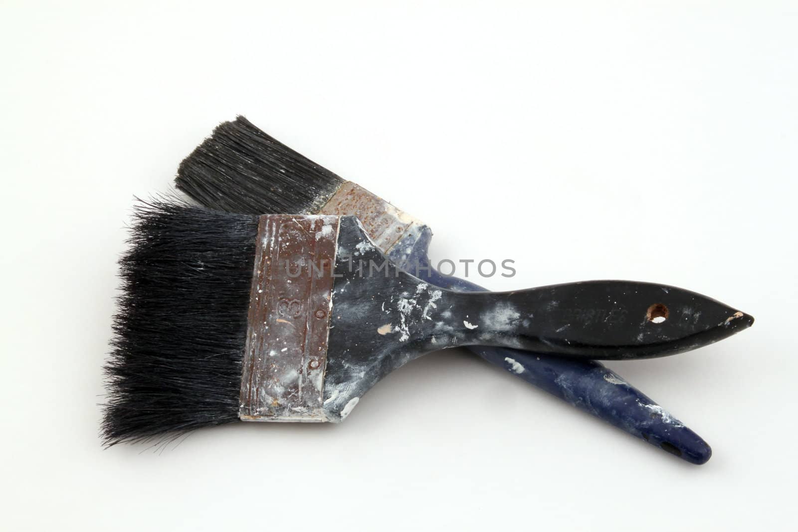Paint brush on a white background.