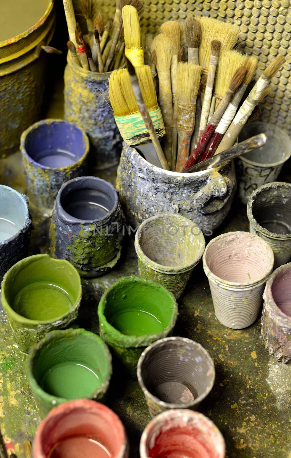 The tools for pottery's decoration in Tuscany