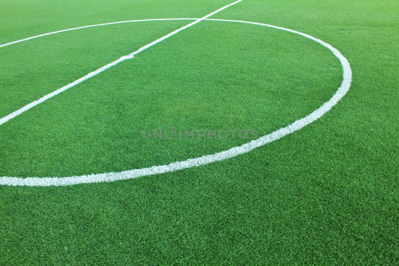 Artificial grass soccer field by rawich06