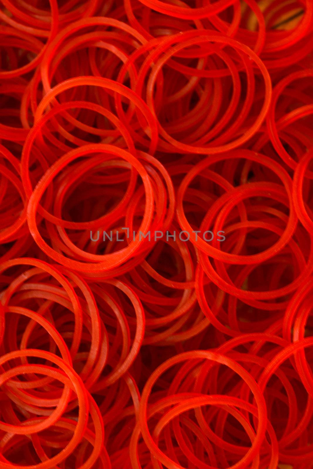 Elastic rubber for with background