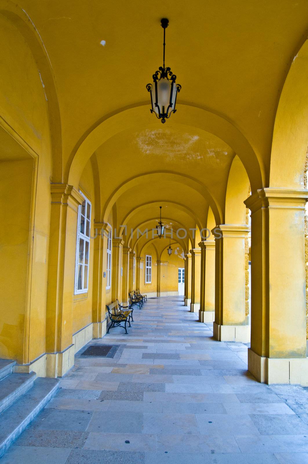 Colonnade in Schoenbrunn by Jule_Berlin