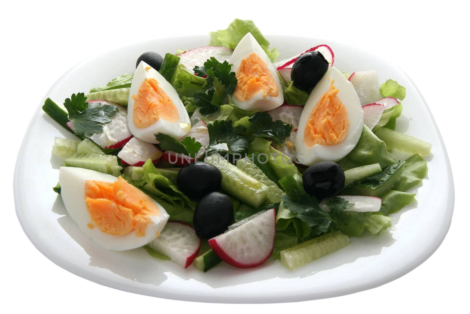 salad with egg