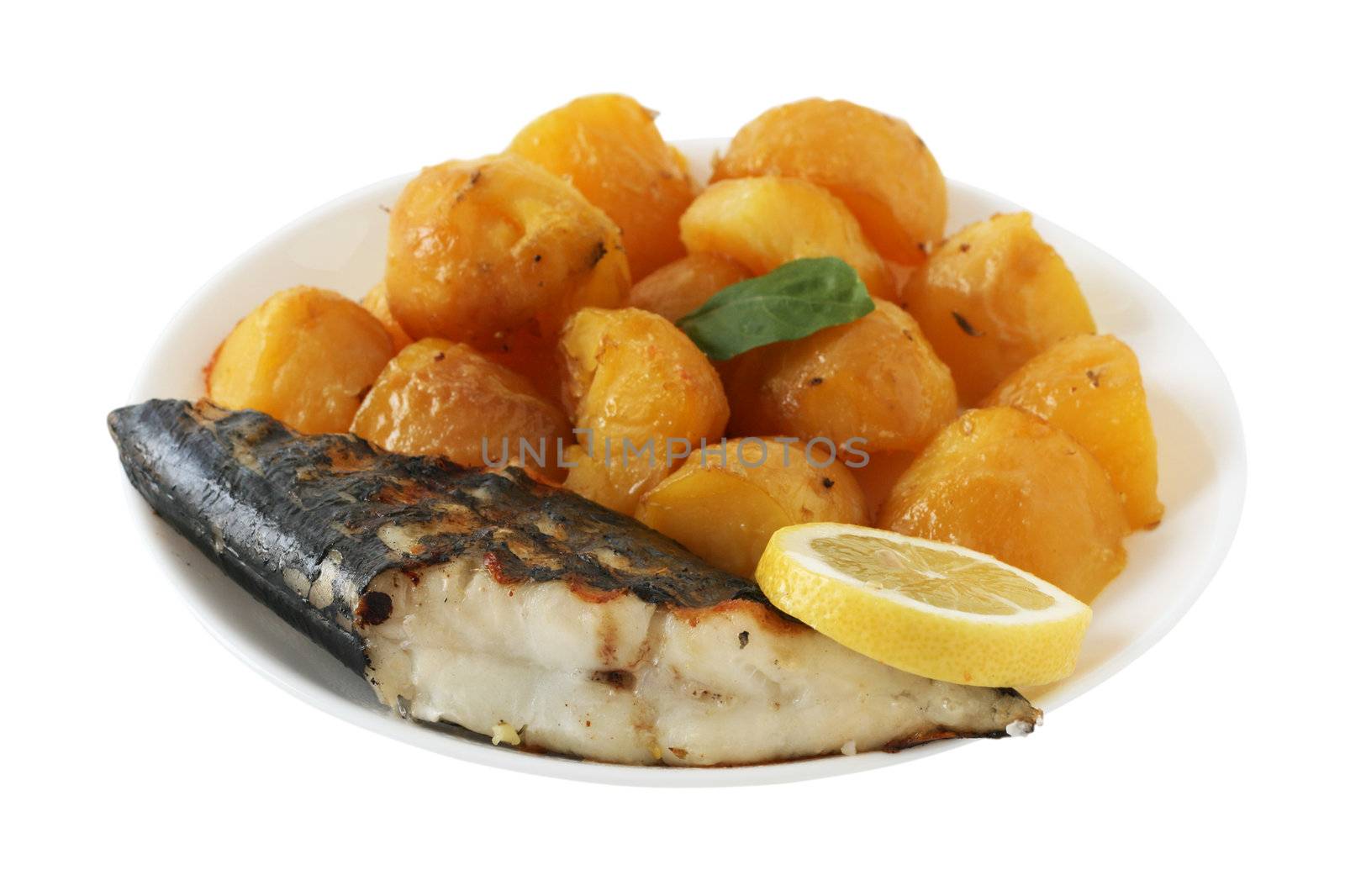 fried swordfish with potato