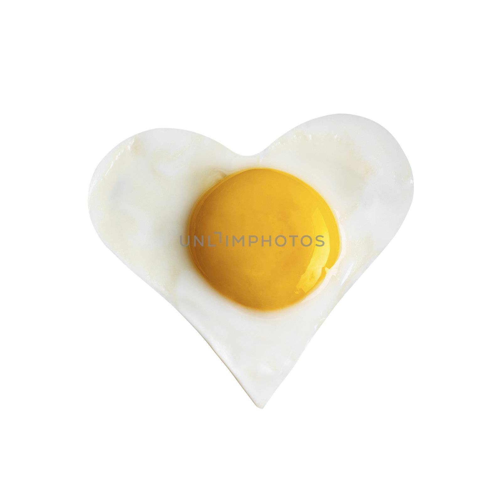 Fried egg like heart