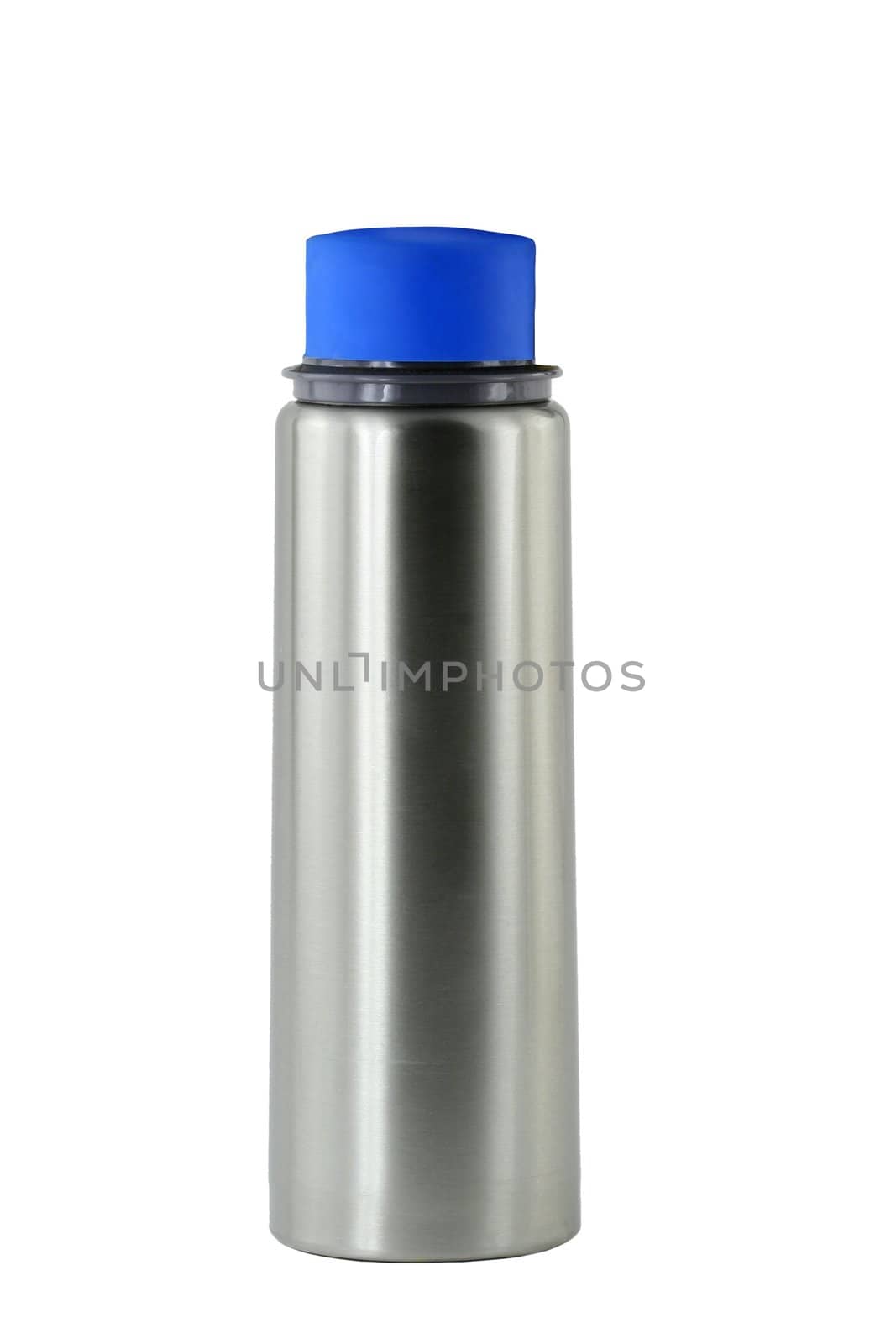 A Isolated aluminum water bottle