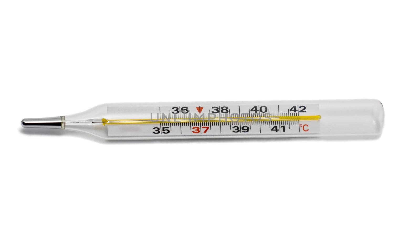 Thermometer isolated on the white background
