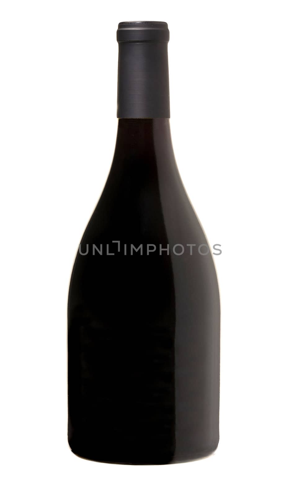 Champagne bottle isolated