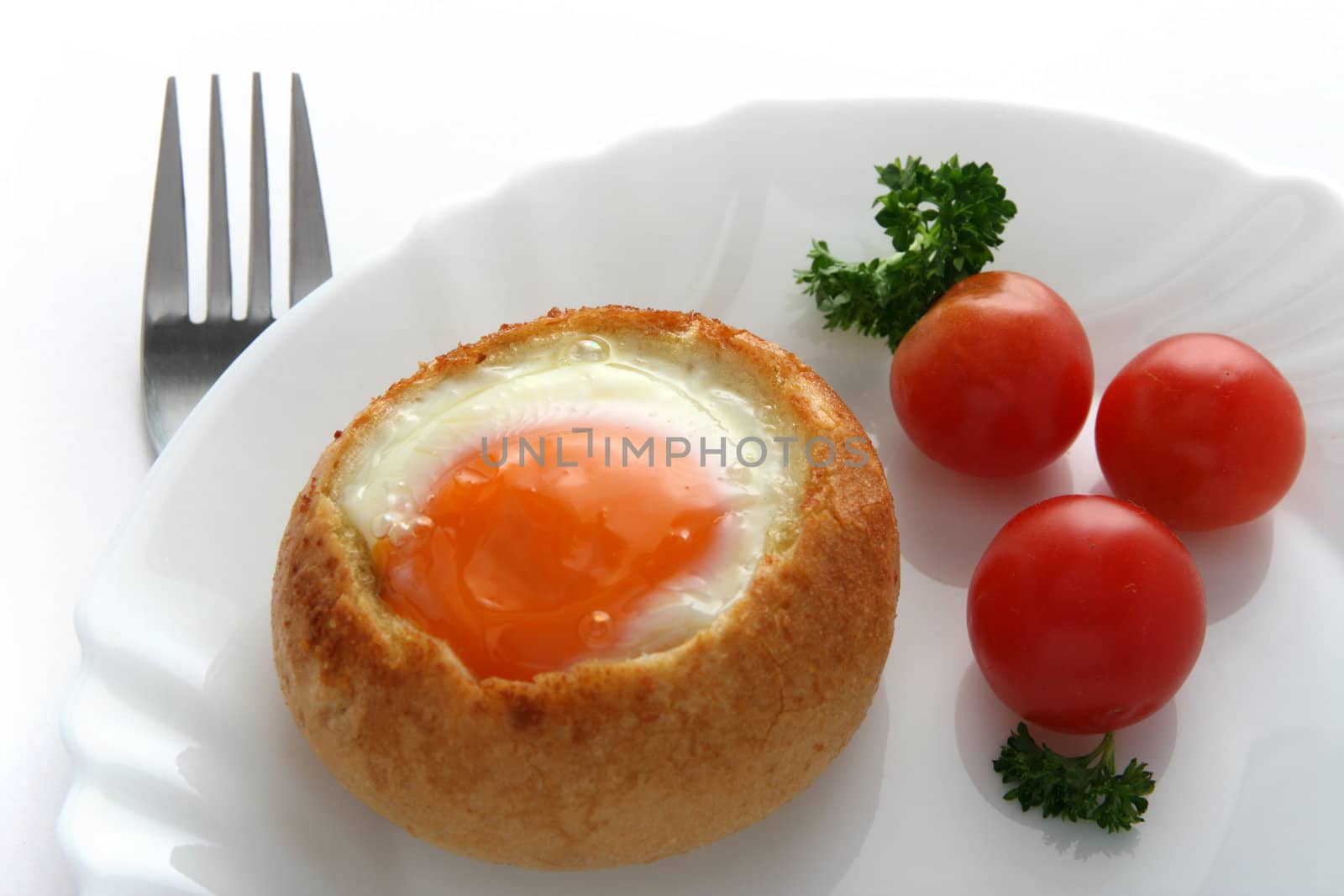 baked buns filled egg  by nataliamylova