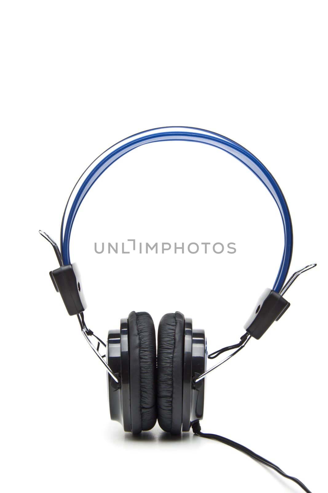 Wireless headphones isolated on white close up by ozaiachin