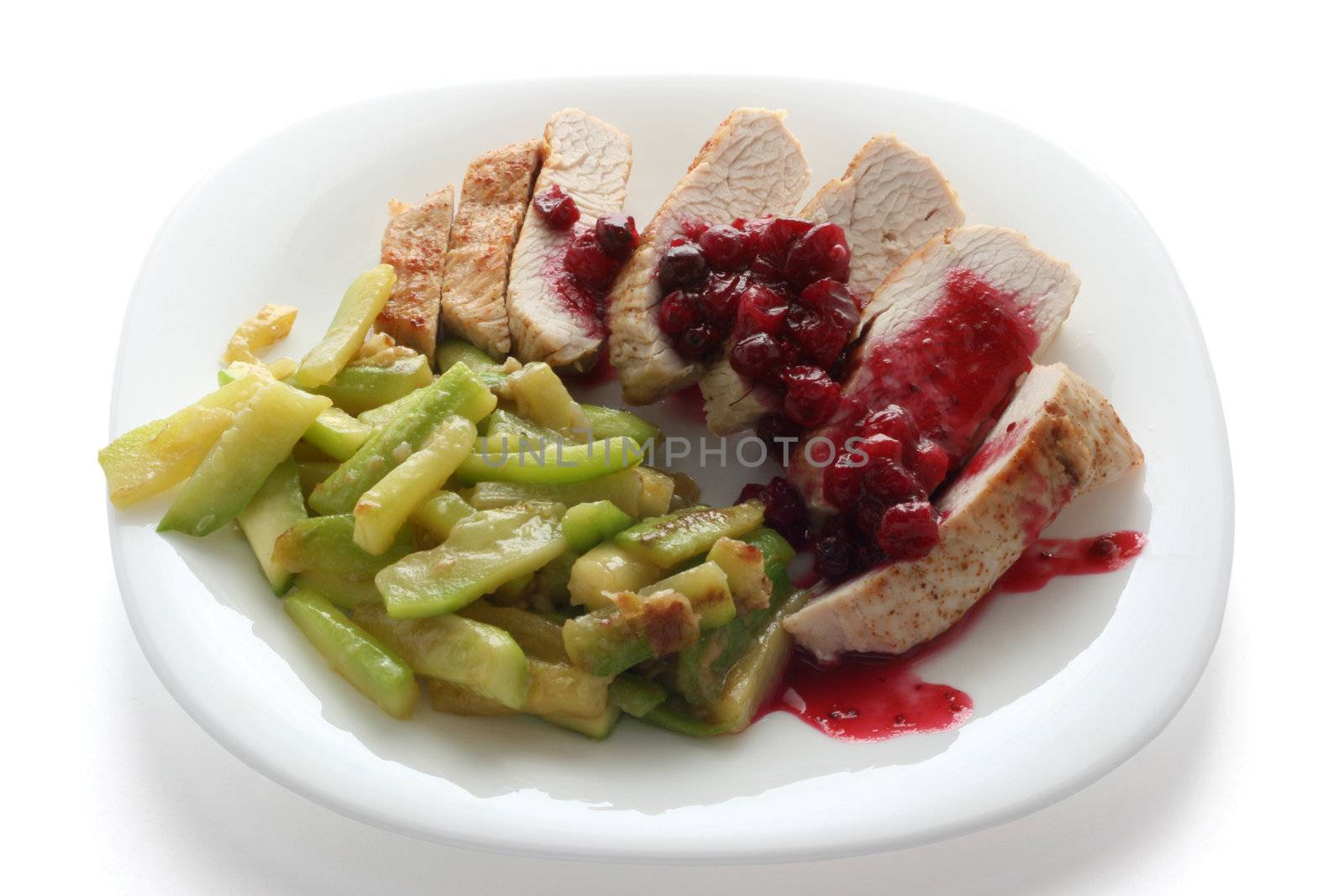 turkey with cranberry sauce by nataliamylova
