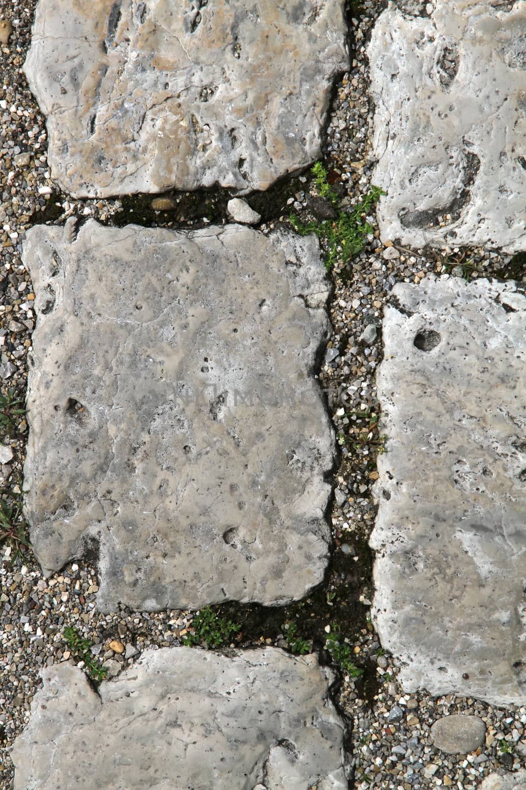 Background of a cobblestone floor.