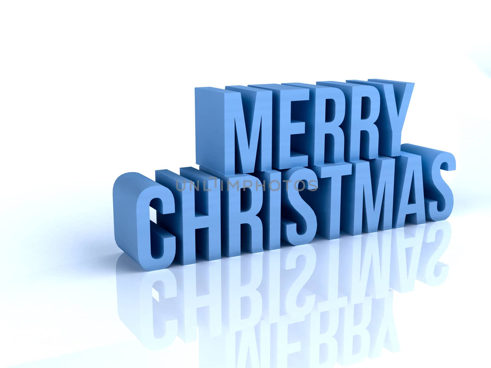 Merry Christmas 3d text, high resolution, isolation