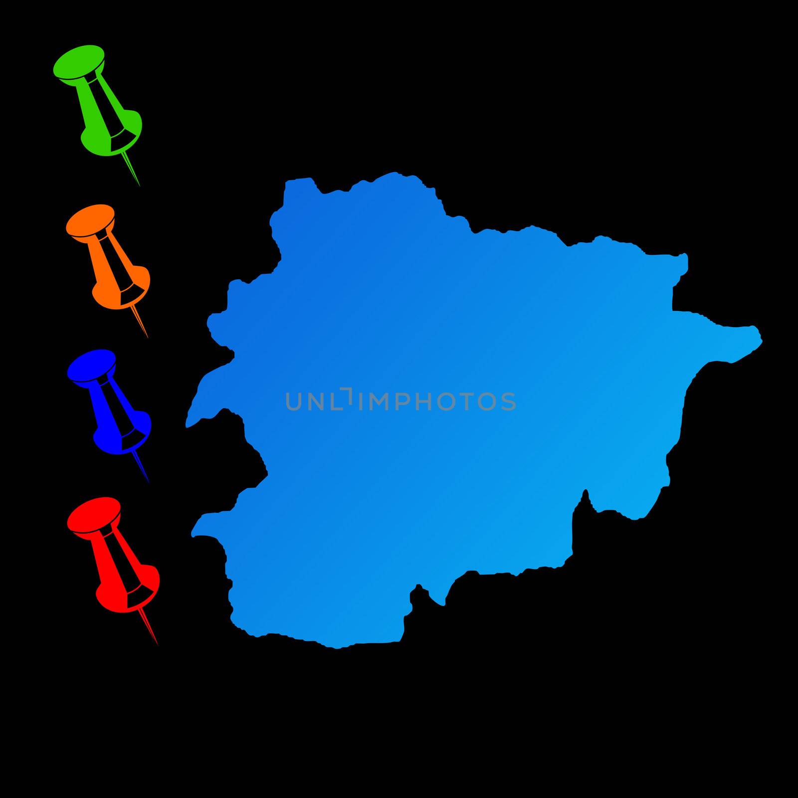 Andorra travel map by speedfighter