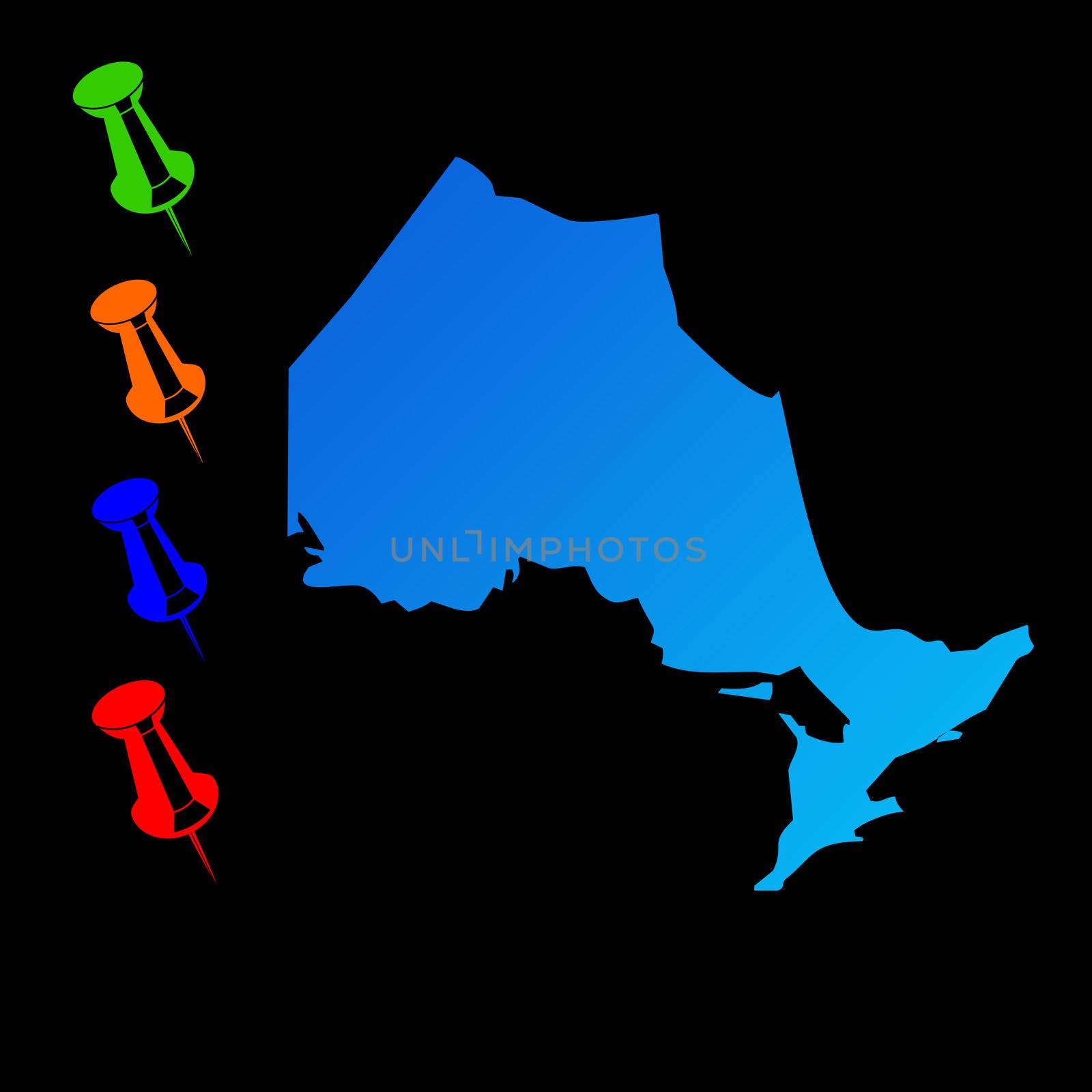 Ontario travel map by speedfighter