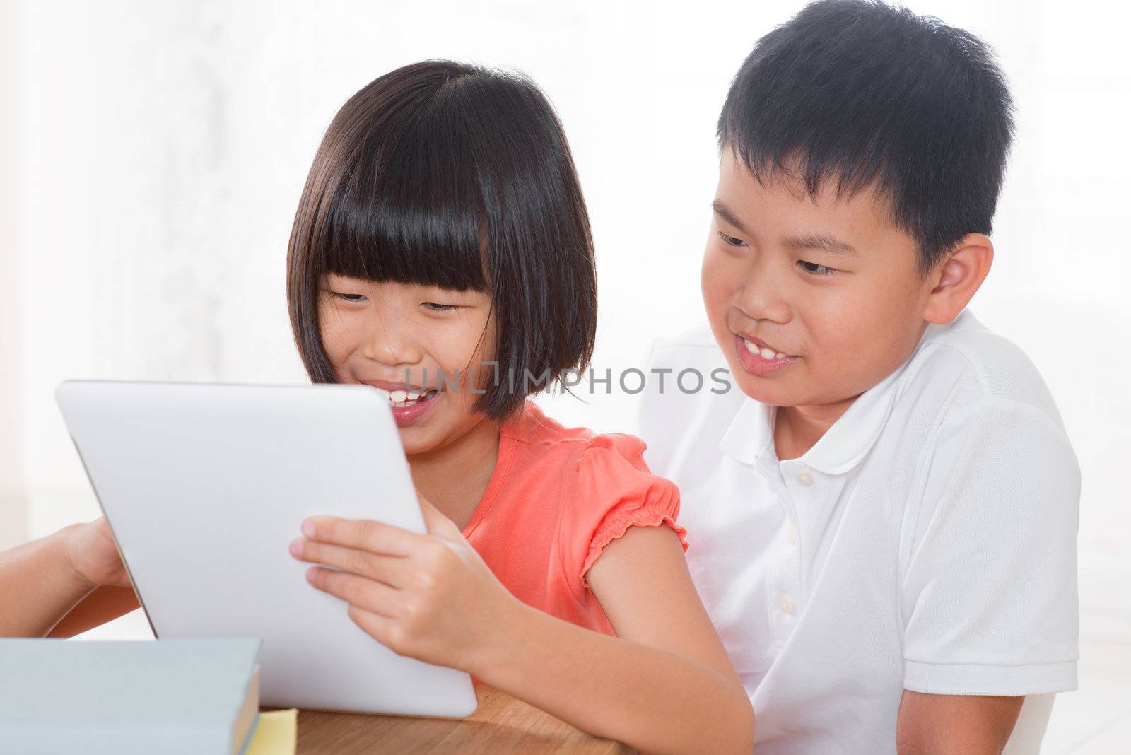 Children using digital tablet pc by szefei