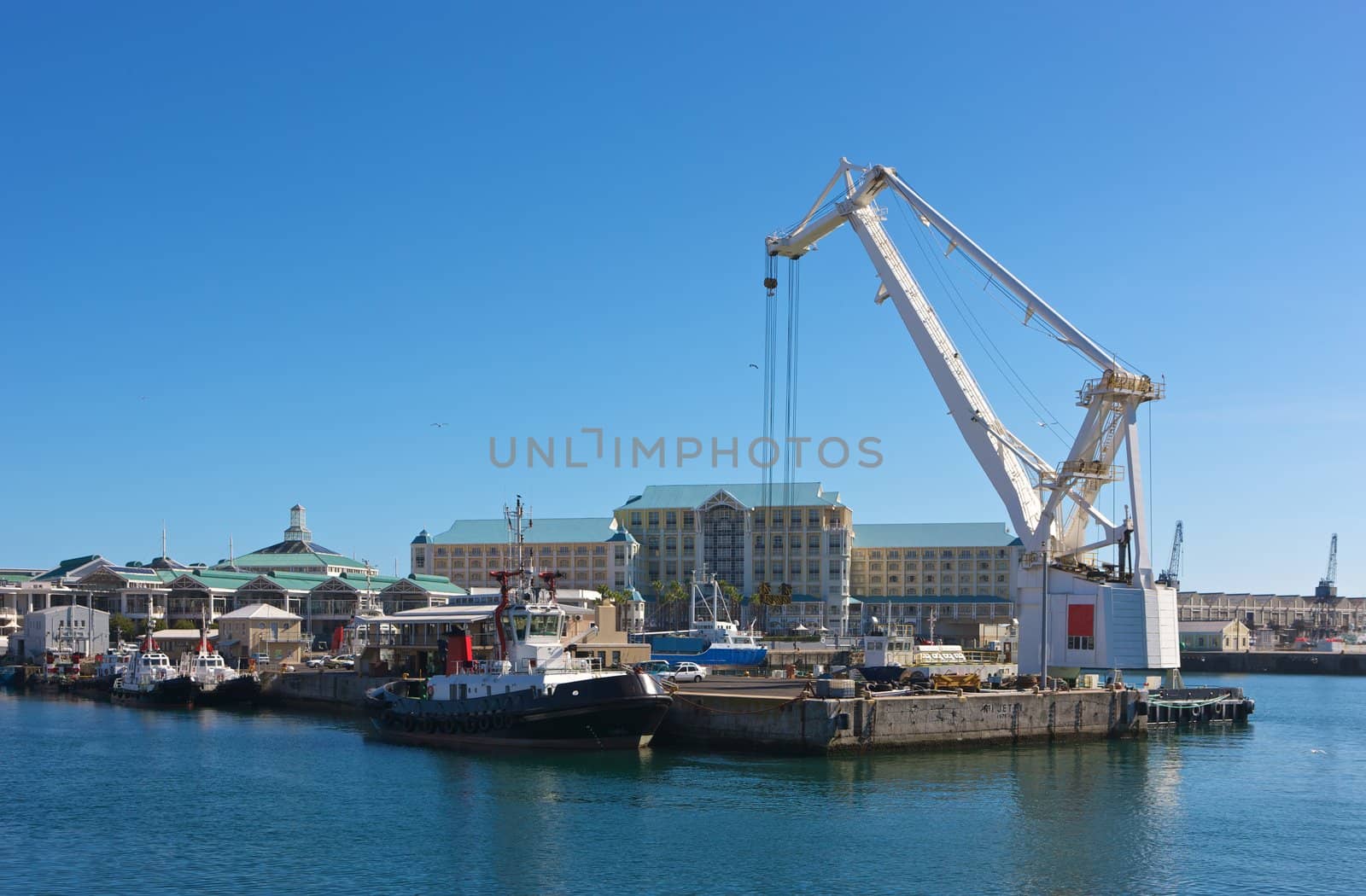 Cape Town harbor by johanelzenga