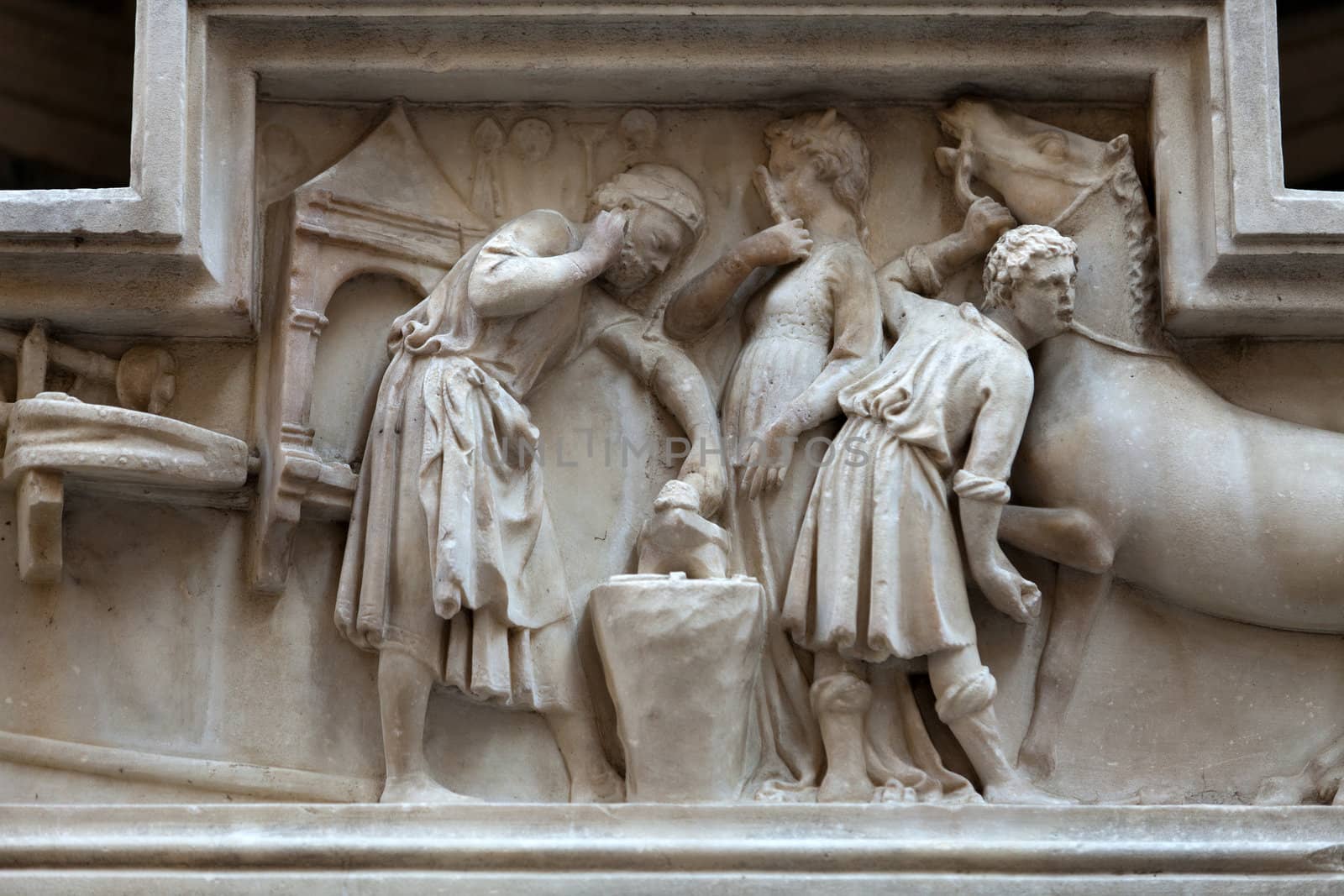 Florence - architectural detail from the church of Orsanmichele