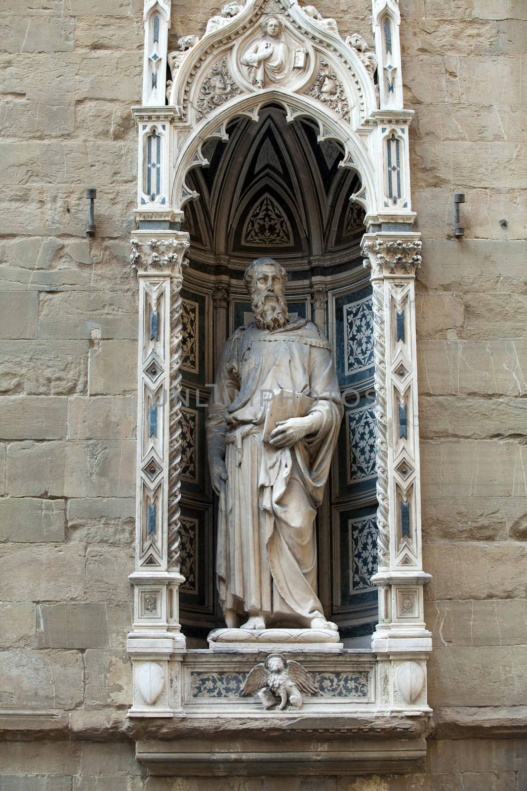 Florence - Orsanmichele. Saint Mark 1411-1413 by Donatello 