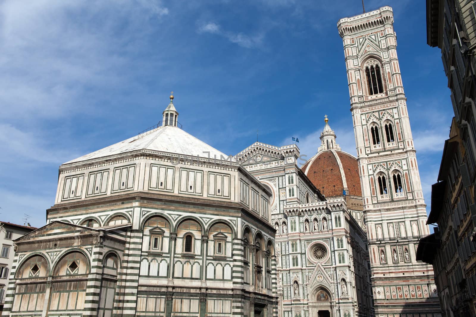 View of the Baptistery, Campanile and Duomo - Florence