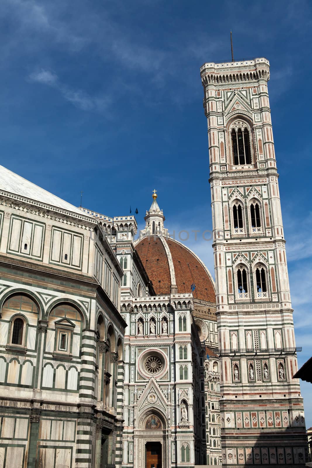 View of the Baptistery, Campanile and Duomo - Florence