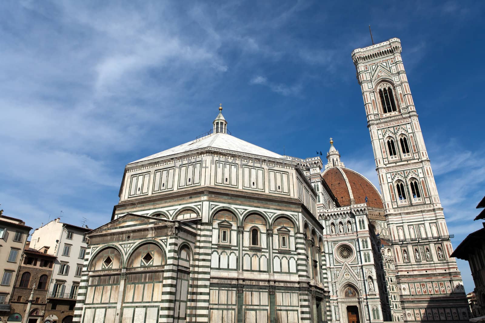 View of the Baptistery, Campanile and Duomo - Florence