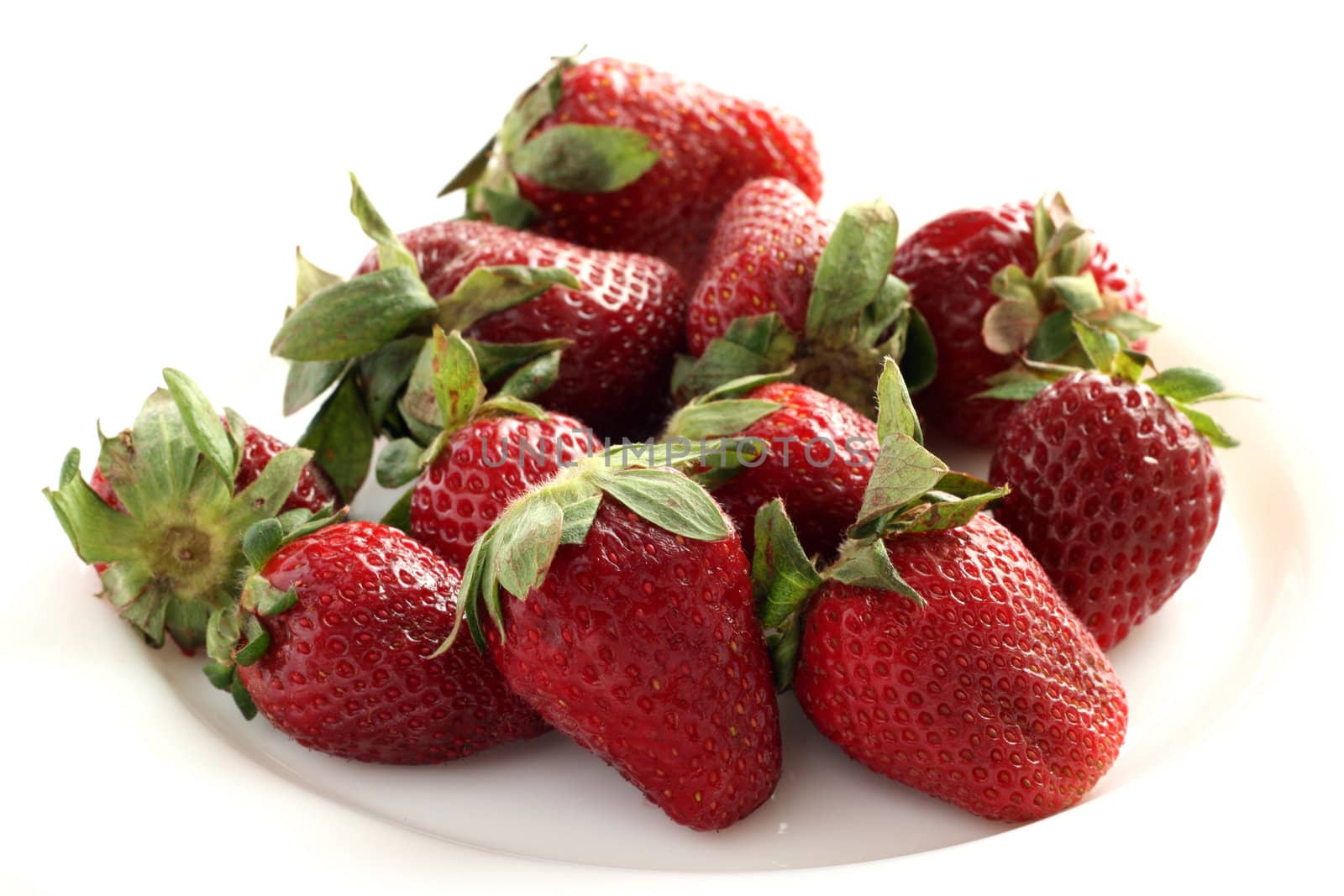 strawberry on a plate