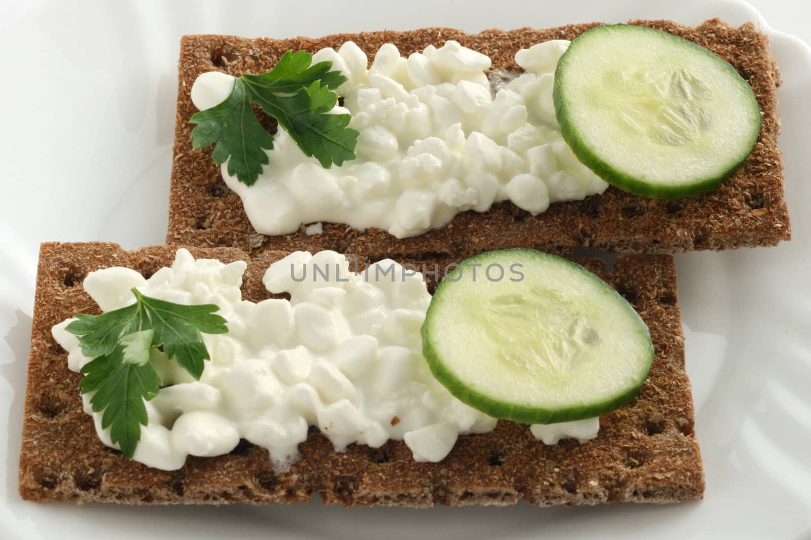 toasts with cottage cheese and cucumber by nataliamylova