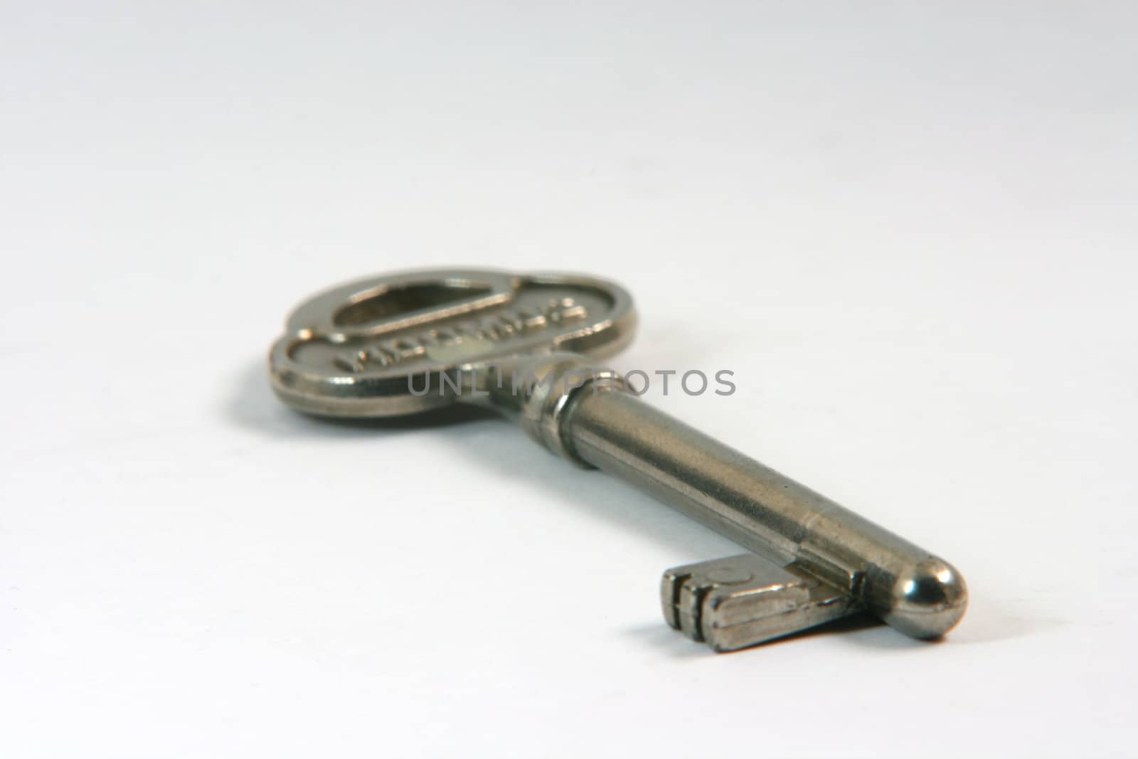safety cocept retro key in white background