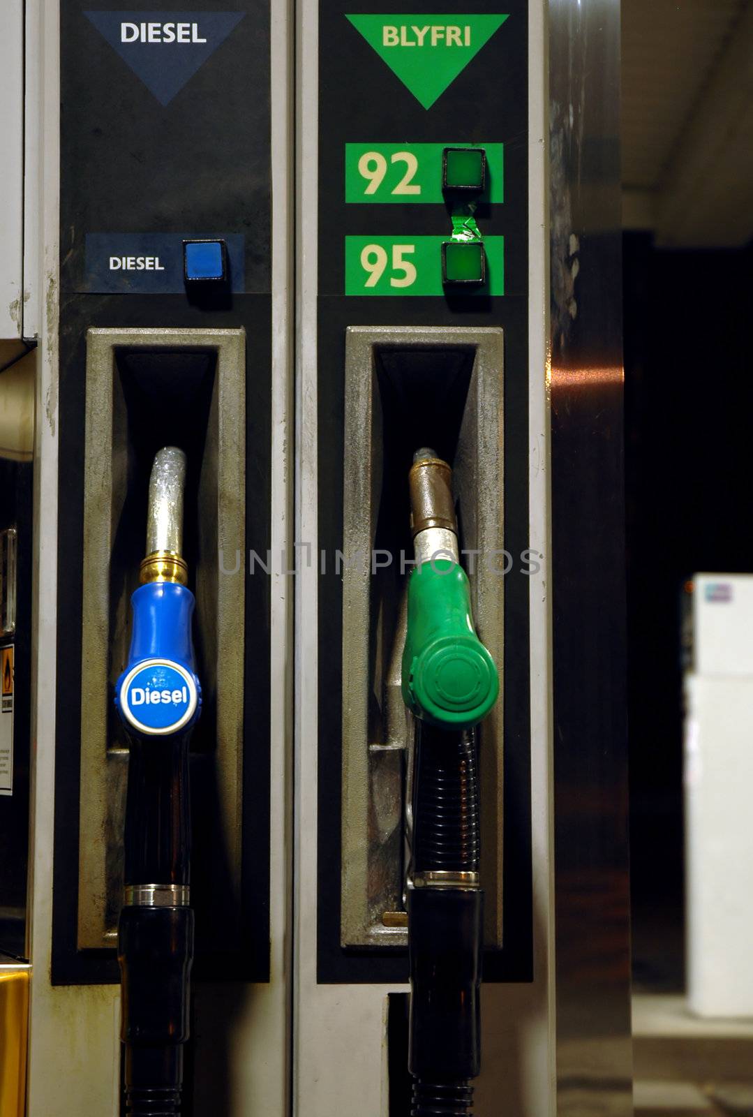 Norwegian petrol pumps.