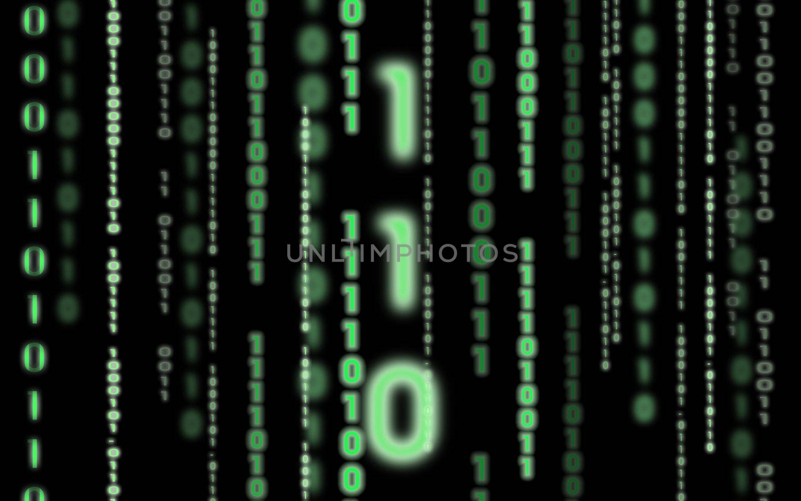 Abstract background of binary code