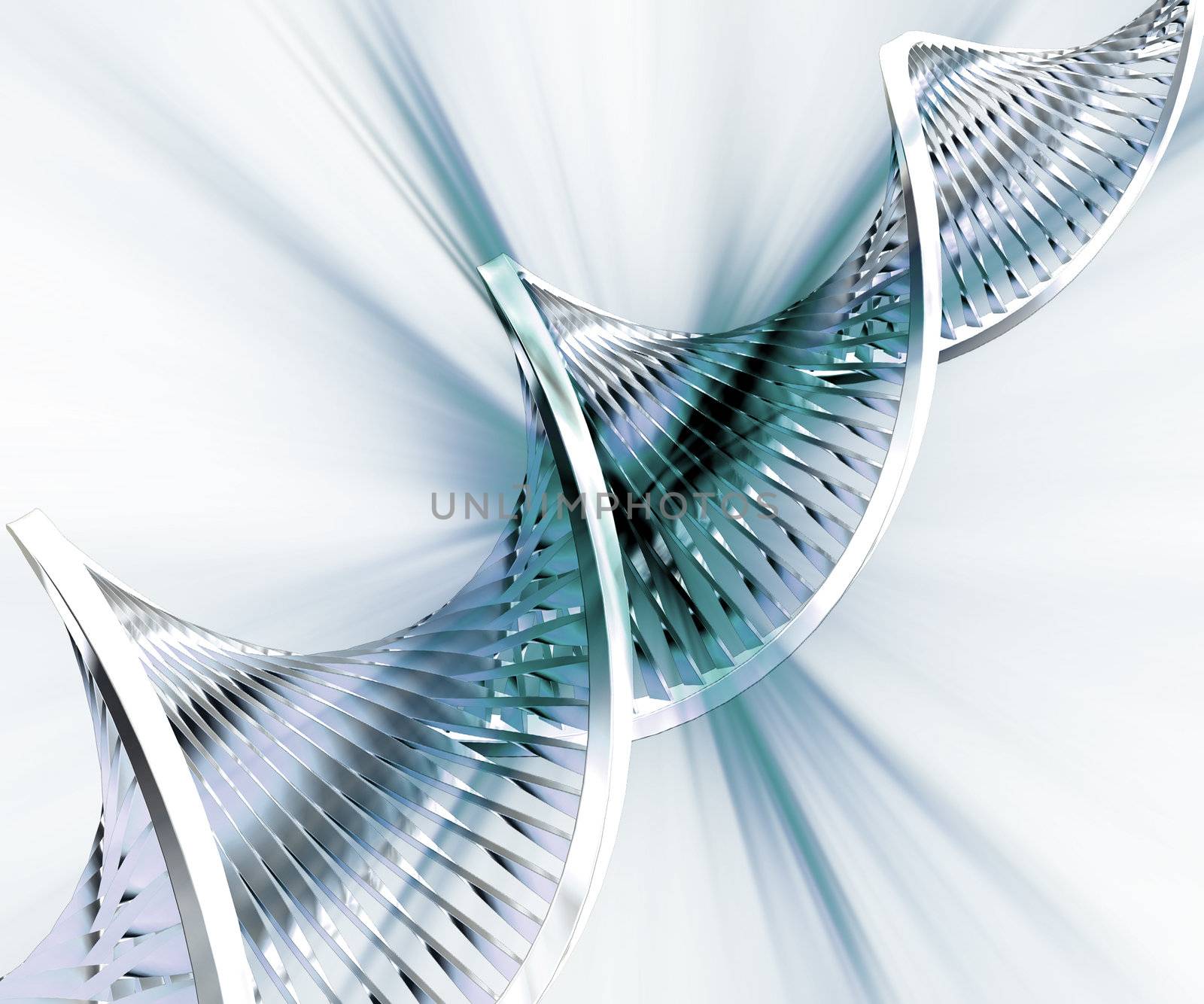 DNA strands on abstract background