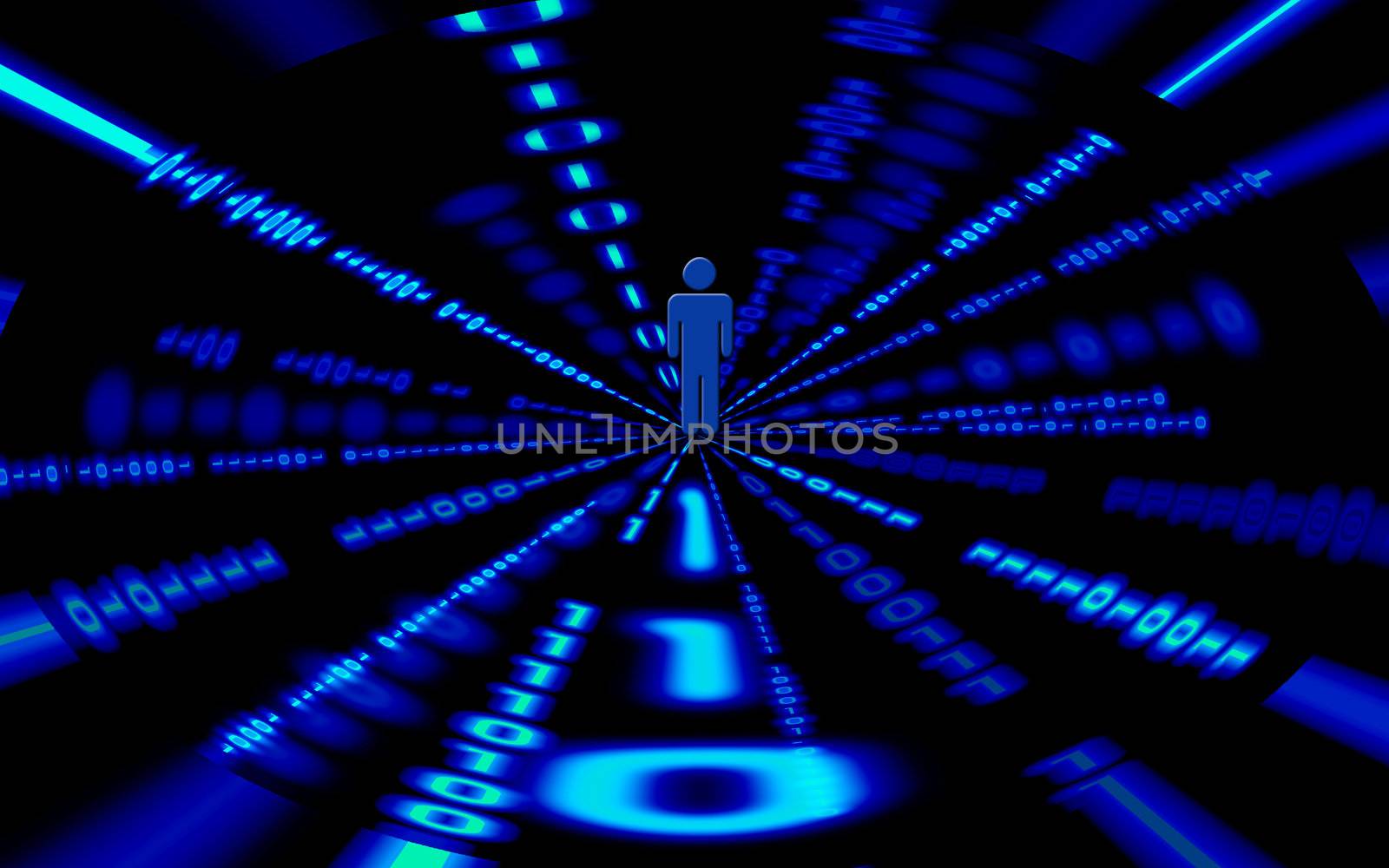 Abstract background of binary code