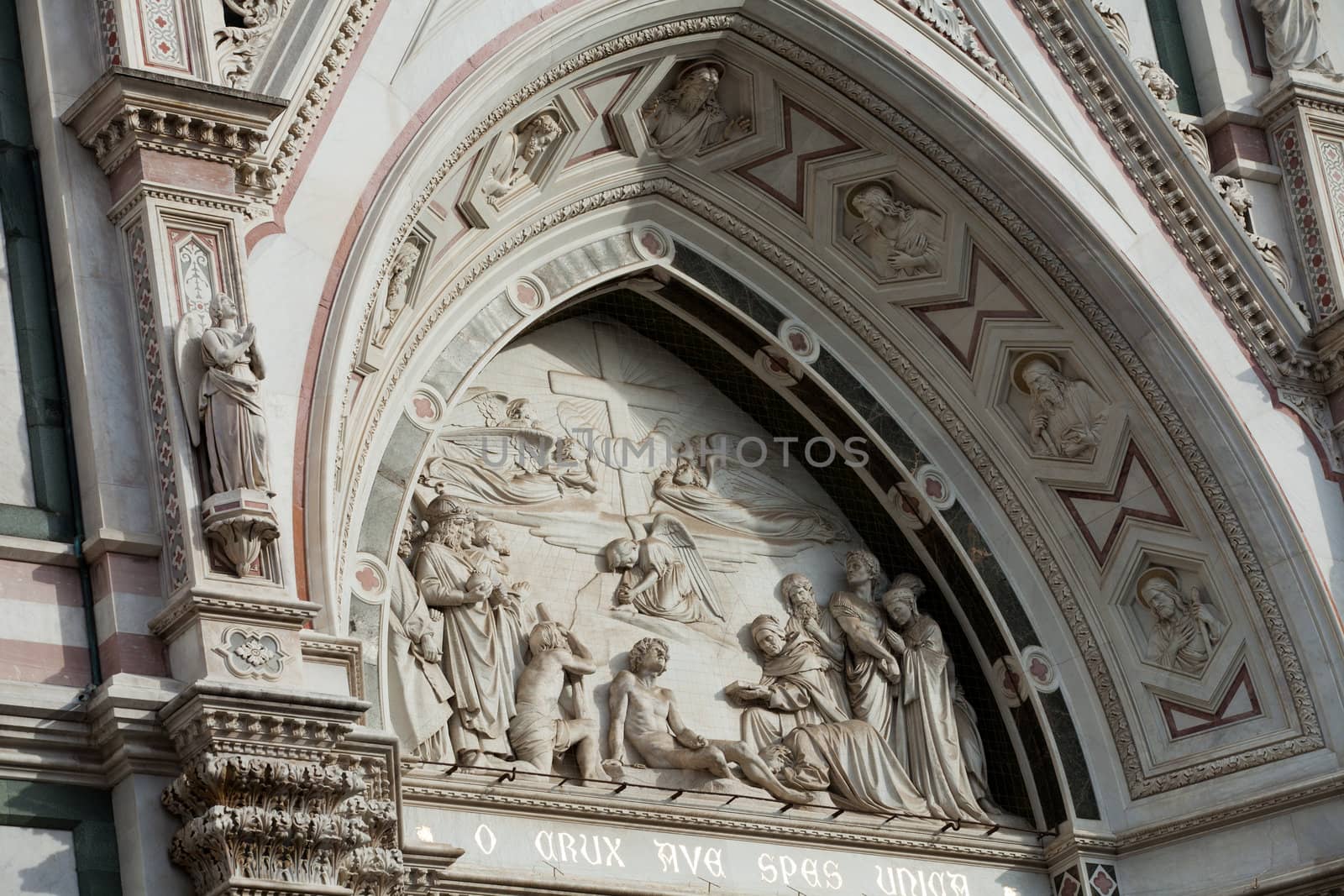 Florence-portal in the Church of Santa Croce