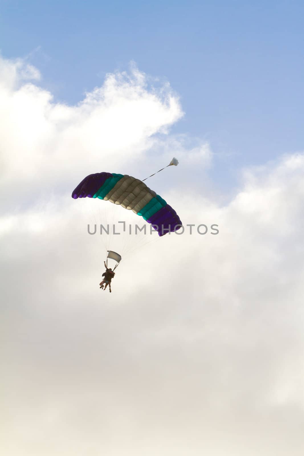 Skydiver Parachute Open by joshuaraineyphotography