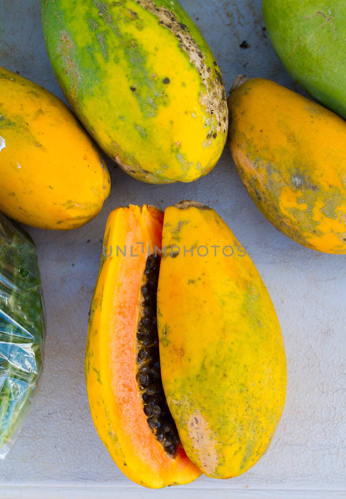 Papaya Tropical Fruit by joshuaraineyphotography