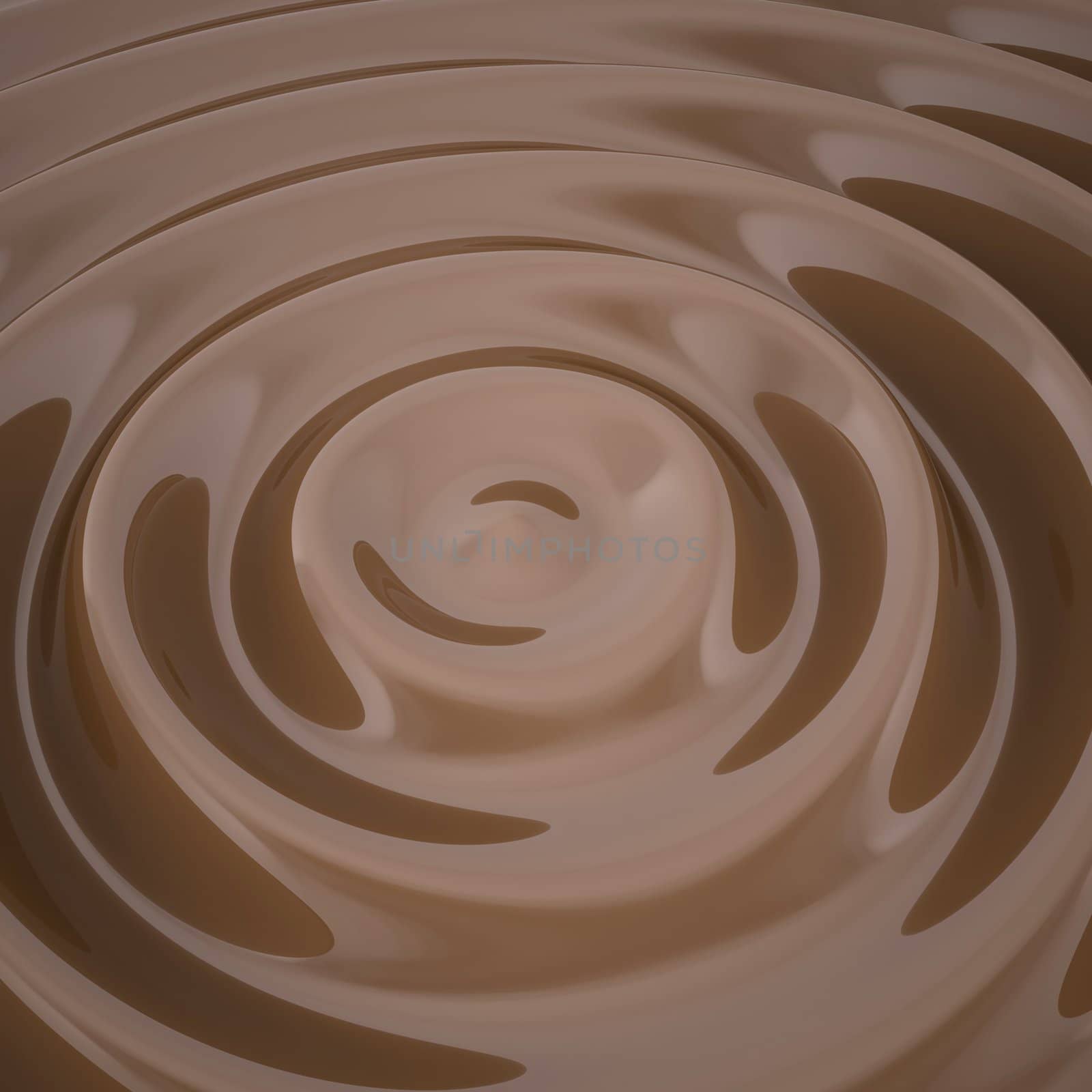 Waves on the surface of the chocolate by cherezoff