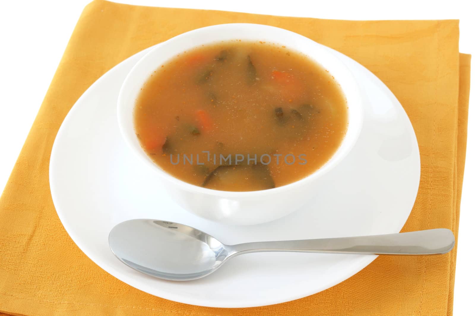 vegetable soup in bowl