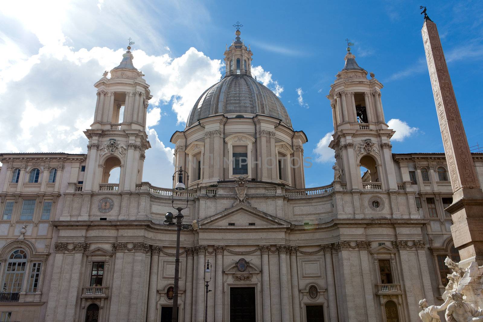 Sant'Agnese in Agone at Piazza Navona in Rome, Italy 