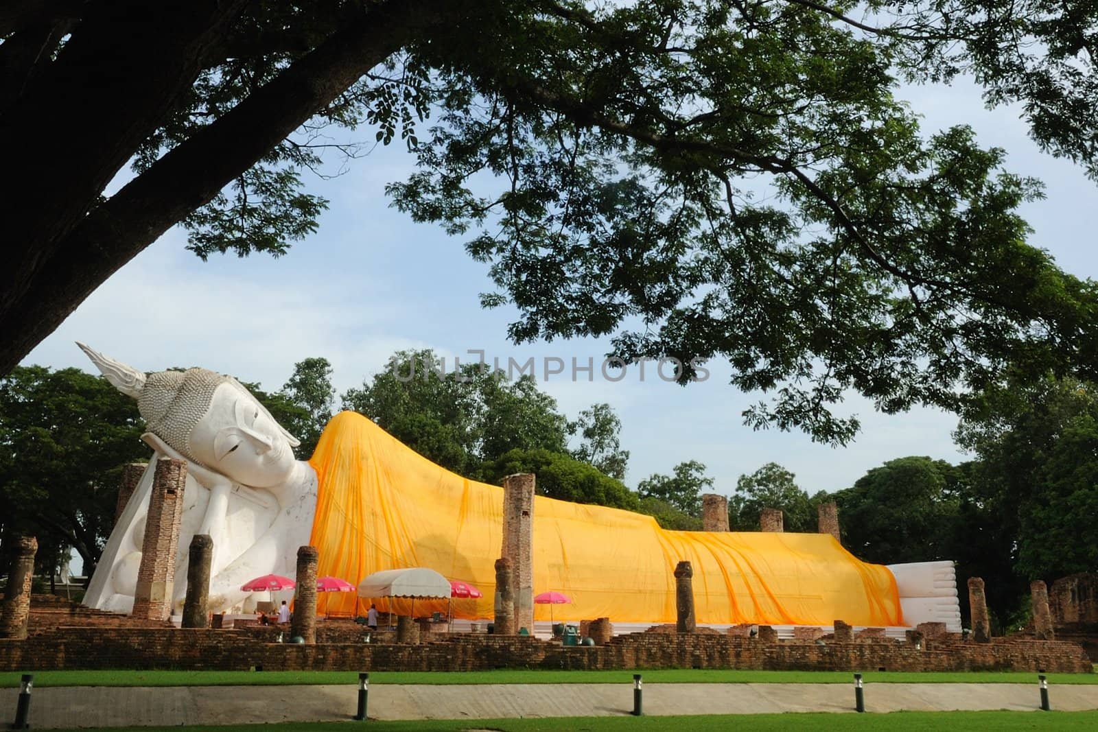 Buddha statue outdoor in Thailand.