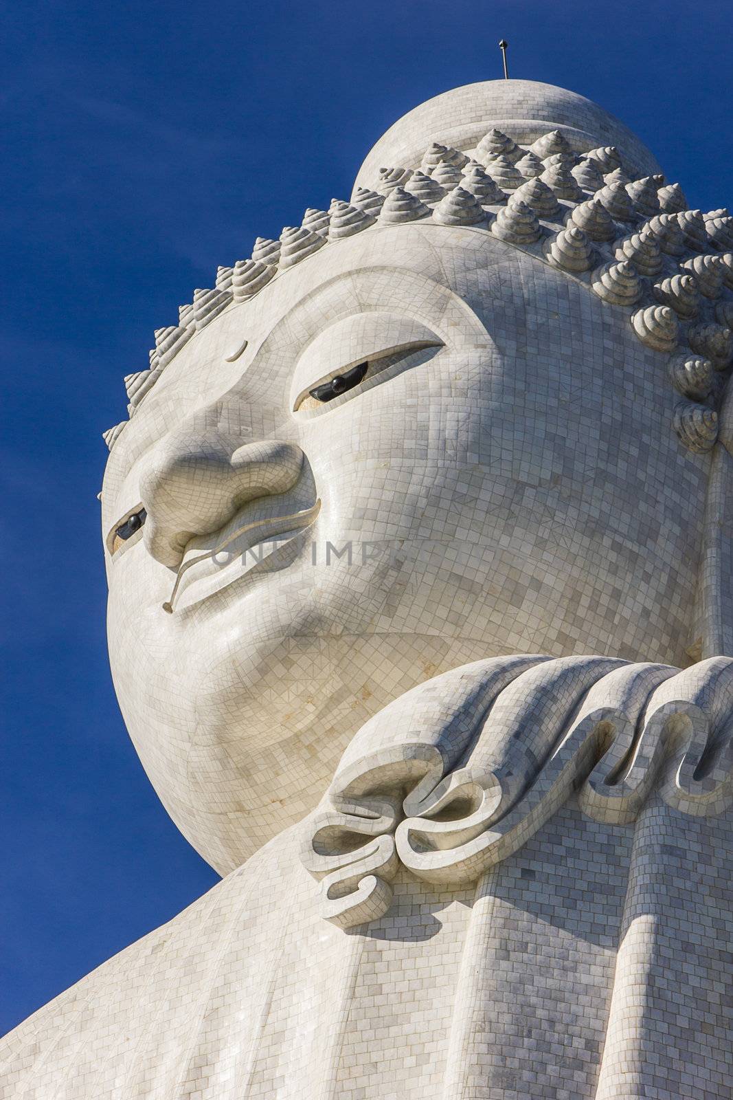 Big Buddha monument on the island of Phuket in Thailand