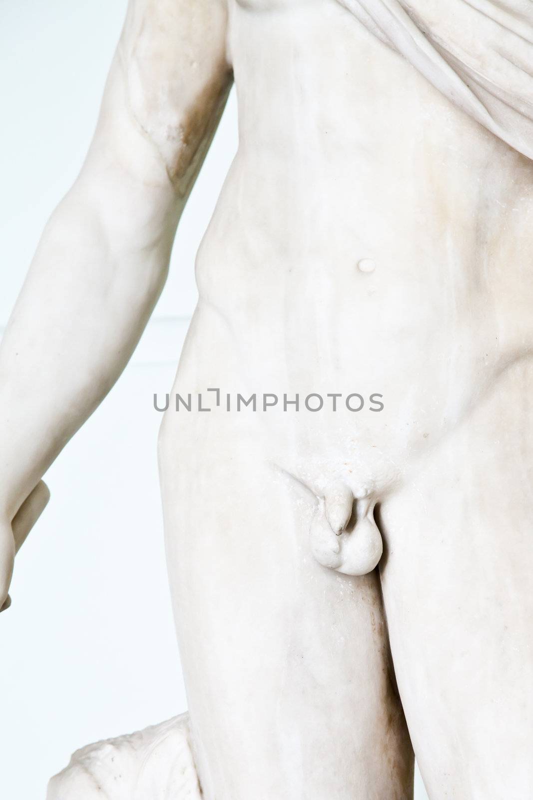 Greek statue penis in an Italian museum, original (more than 1700 years old)