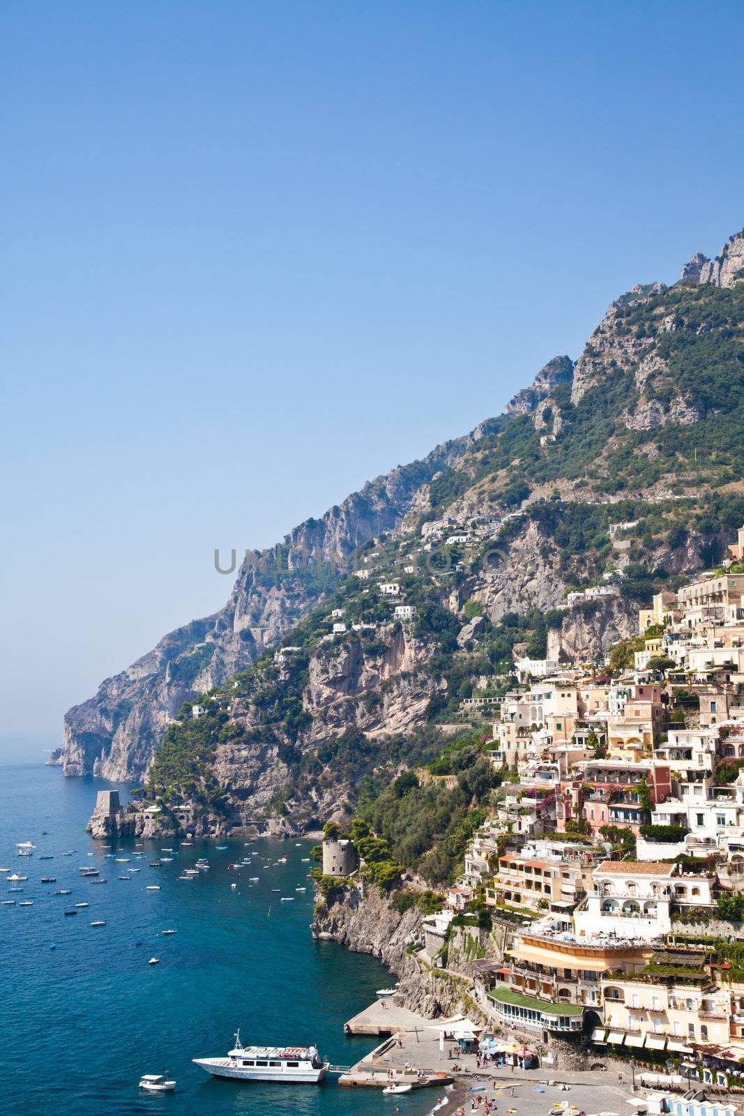 Panoramic view of Minori, wonderful town in Costiera Amalfitana - Italy