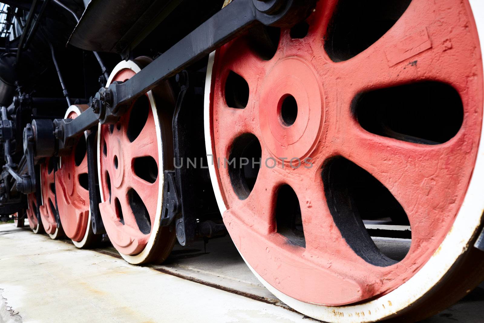 Old Steam Train Wheels